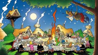 Banquet d'Ob&eacute;lix au-dessus du lac ! 